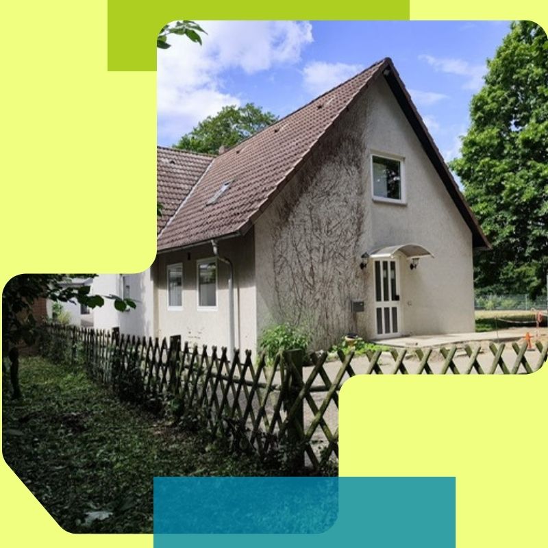 Foto von dem Haus, des Projektorts Haus am See